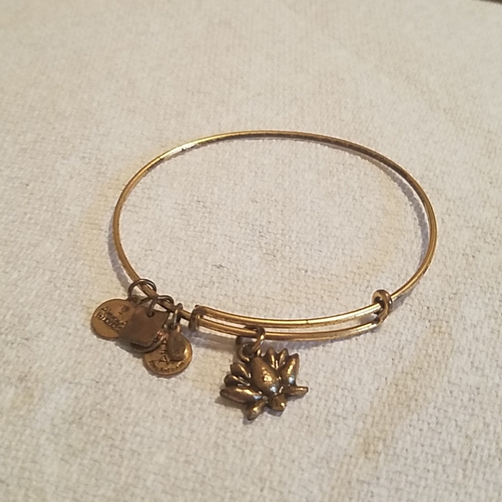 Alex and Ani Gold Lotus Blossom Bracelet